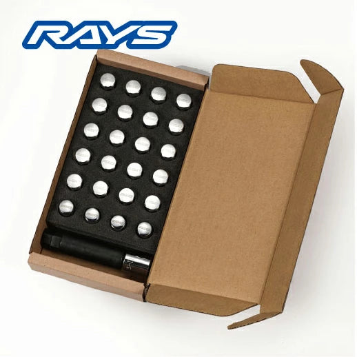 RAYS Lock Nut Set M12xP1.25 17HEX 6-Hole Chrome Plated JDM Wheels