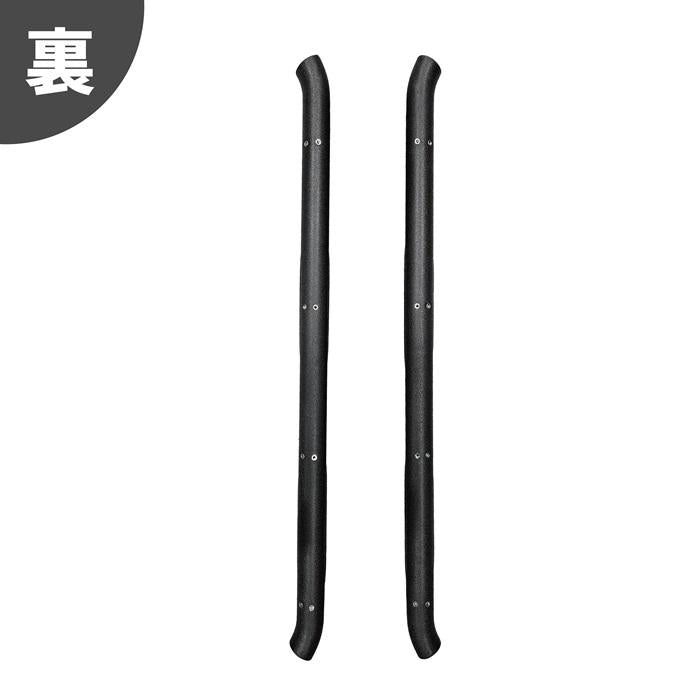Side Step Bars Matte Black Pair Fits Toyota Land Cruiser Prado 78 LJ78 KZJ78