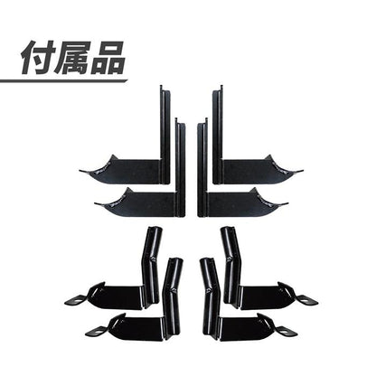 Side Step Bars Matte Black Pair Fits Toyota Land Cruiser Prado 78 LJ78 KZJ78