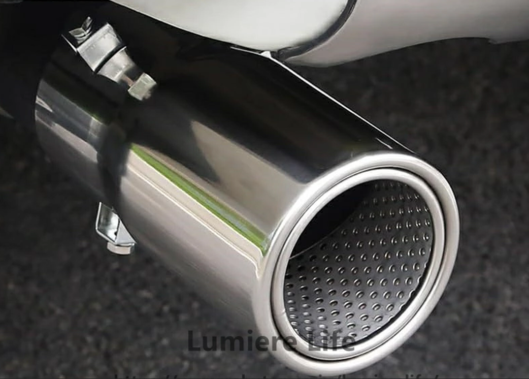 Made of SUS304 Exhaust Tip Muffler Tail Pipe Chrome Polished Trim Land Cruiser 70