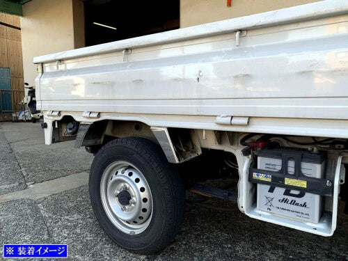 BRIGHTZ DA16T Carry Truck Ultra Mirror Stainless Steel Rear Mud Guard Panel 8PC