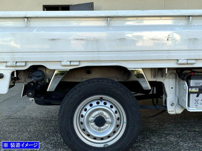 BRIGHTZ DA16T Carry Truck Ultra Mirror Stainless Steel Rear Mud Guard Panel 8PC