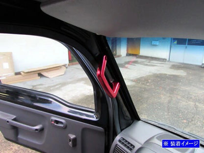 BRIGHTZ Assist Grip Red 2PC for Honda Acty Truck HA8 HA9