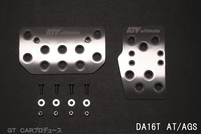 Aluminum Pedal Cover AT silver Fits Suzuki Carry DA16T