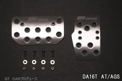 Aluminum Pedal Cover AT silver Fits Suzuki Carry DA16T