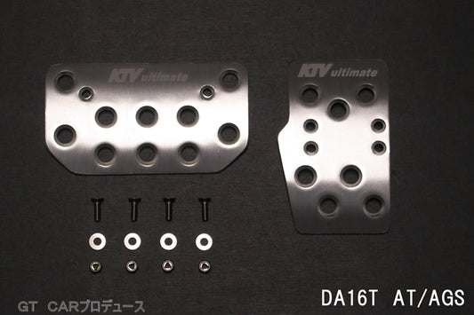 Aluminum Pedal Cover AT silver Fits Suzuki Carry DA16T