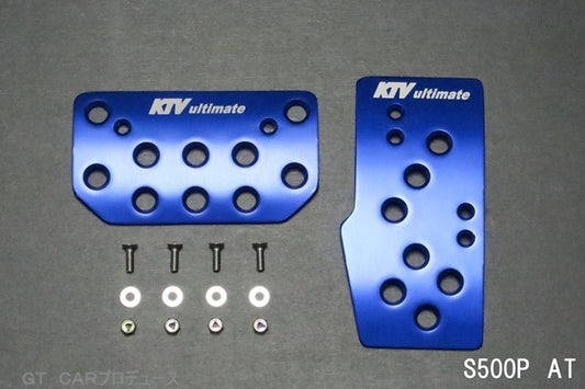 Aluminum Pedal Cover AT Blue Fits Suzuki Carry DA16T