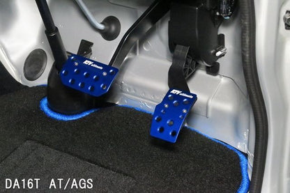 Aluminum Pedal Cover AT Blue Fits Suzuki Carry DA16T