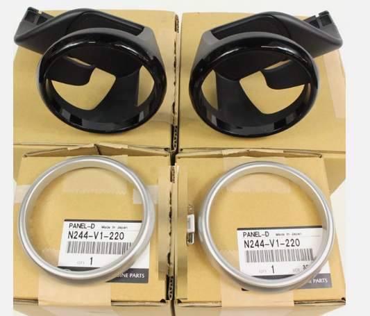 حامل أكواب وحلقة أكواب أصلي من مازدا JDM لسيارة مياتا رودستر MX-5 موديل 2015-5، طقم يمين ويسار