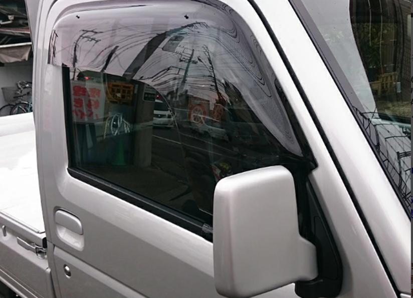 Super Wide Visor Light Smoke for Suzuki Carry DA16T Super Carry DA16T