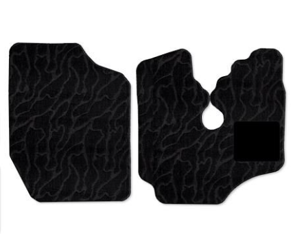 For Subaru Sambar TT1 TT2 Separate Floor Mat Wave pattern Black For MT Only