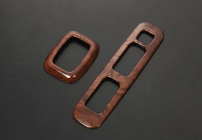 Stainless Steel Power Window Switch Panel Brown Woodgrain for Carry Truck Super Carry DA16T