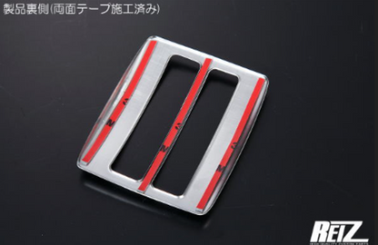 Stainless Steel Shift Gate Panel Brown Woodgrain for Carry Truck Super Carry DA16T