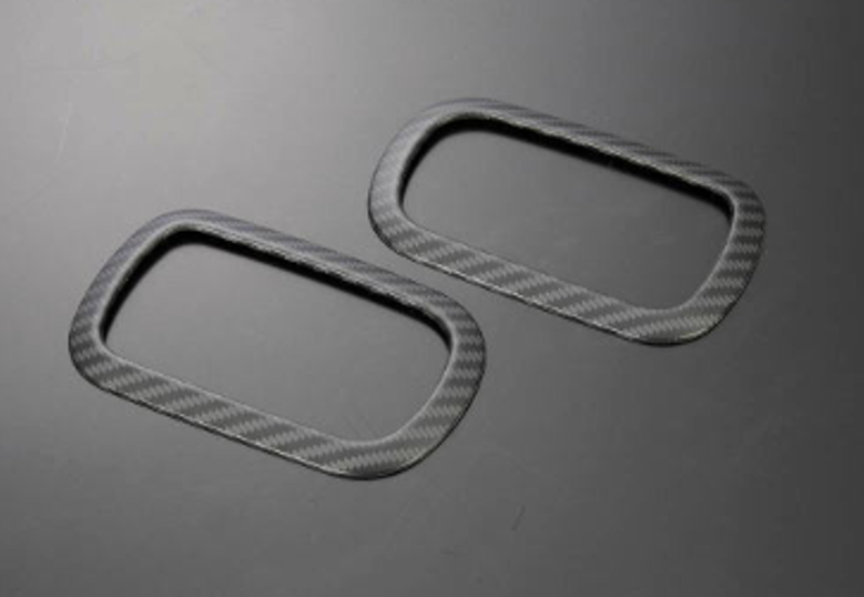 Inside Door Bezel Stainless Steel Three-Dimensional Carbon Style for Suzuki Carry Truck Super Carry DA16T