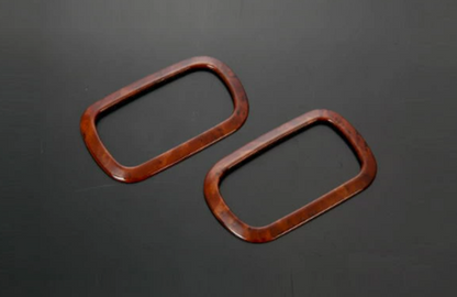 Inside Door Bezel Stainless Steel brown Woodgrain for Suzuki Carry Truck Super Carry DA16T