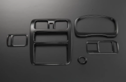 Interior Panel 5-piece Set Piano Black for Suzuki Carry Truck DA63T