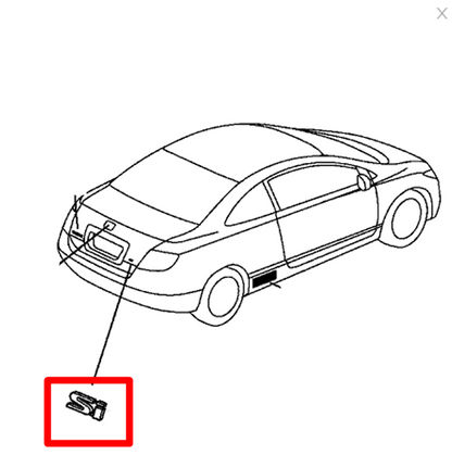 Genuine Honda civic Sticker for rear 75723-S5T-A01