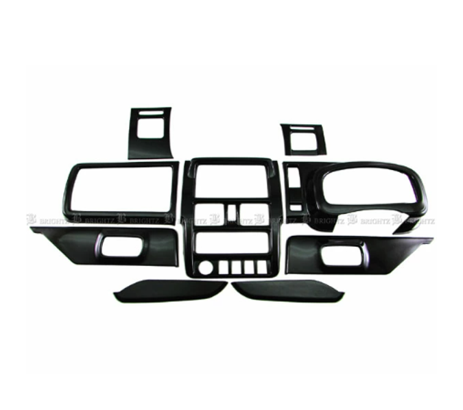 Interior Panel 9-piece Set Piano Black for Suzuki Super Carry DA16T