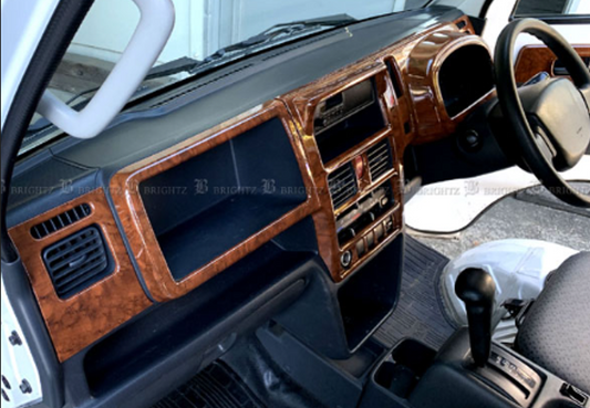 Interior Panel 9-piece Set Wooden Style for Suzuki Carry Truck DA16T