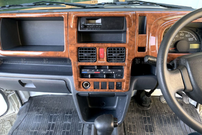 Interior Panel 9-piece Set Wooden Style for Suzuki Carry Truck DA16T