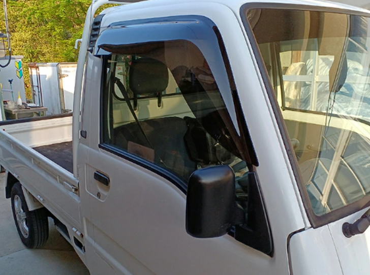 Big Wide Visor Dark Smoke for Normal Mirrors(NM-type) Subaru Sambar Truck KS3/KS4 Van Dias Dias Classic KV3/KV4
