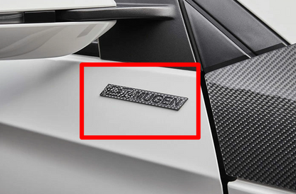 For HONDA Civic Dry carbon emblem MUGEN