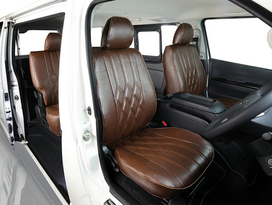 Vintage Deep Series Seat Cover Full Set Fits Land Cruiser Prado 78 8-Seater KZJ78G KZJ78W