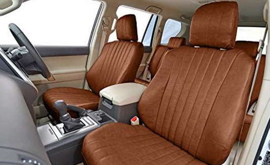 GRACE Leather Seat Cover Classic Brown for Land Cruiser Prado KZJ78G KZJ78W