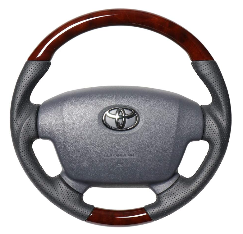 Steering Premium Series Gang Grip Brown Wood for Land Cruiser 70 Series