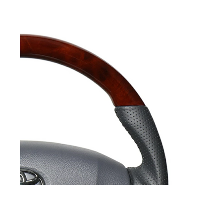 Steering Premium Series Gang Grip Brown Wood for Land Cruiser 70 Series