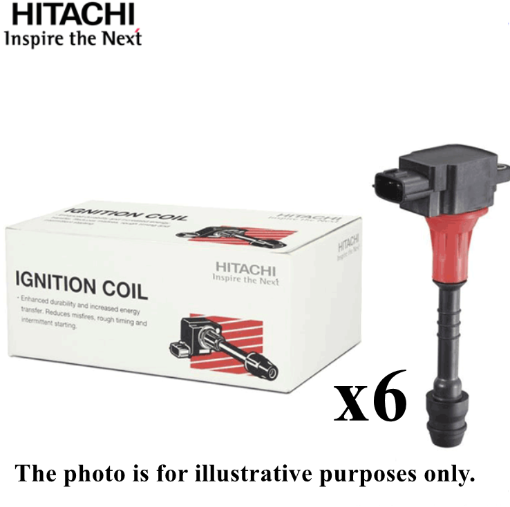 For Nissan SKYLINE GT-R R32 Ignition Coils x6 HITACHI