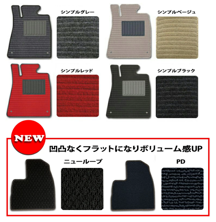 Floor Mat for 1 Car Simple Design for Land Cruiser Prado 5 Passenger