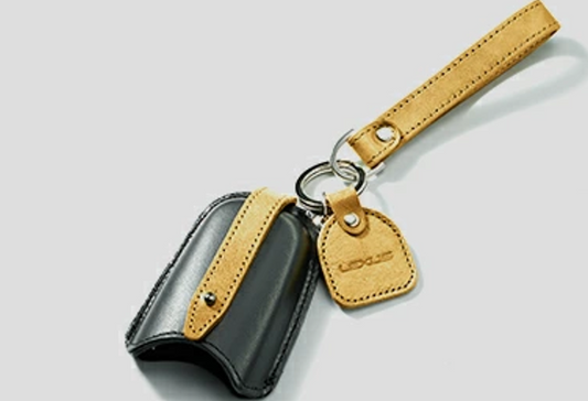 Genuine LEXUS LX570 Leather key case 08193-24010 Yellow & Black