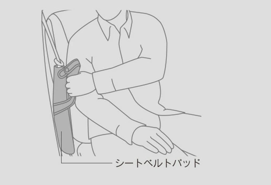 Genuine LEXUS LX570 Seat belt pad 0822C-00030