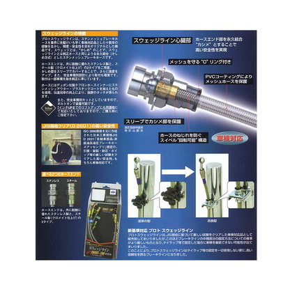 SwedgeLine Brake Hose Fit Land Cruiser Prado KZJ78G KZJ78W