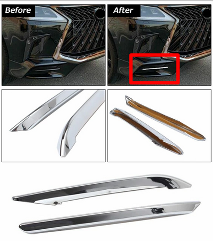 Fit LEXUS LX570 URJ201W Front Bumper Garnishes Mirror surface silver