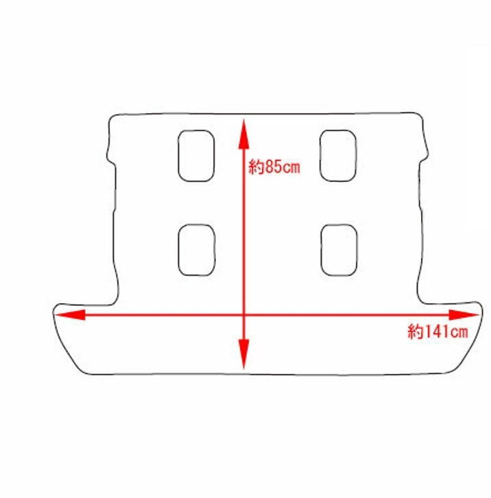 Fit LEXUS LX570 URJ201W Luggage mat Trunk mat Black 8-seater