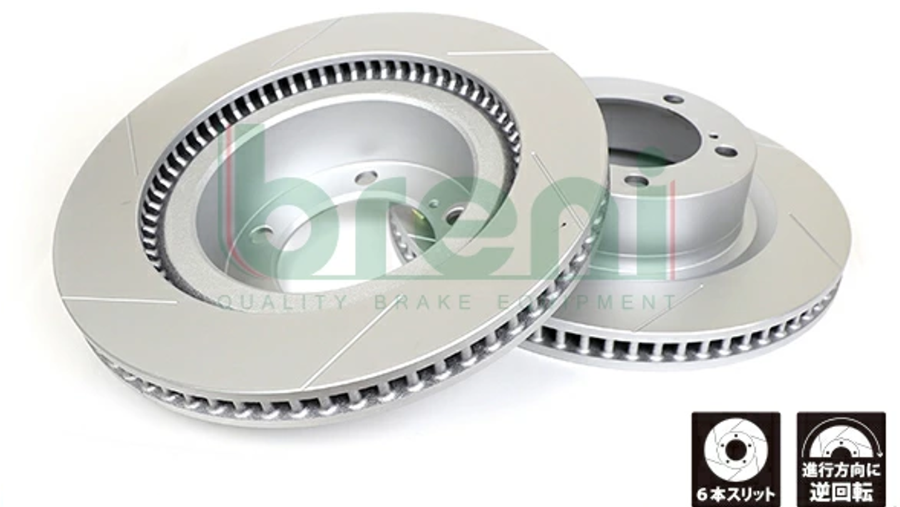 Fit LEXUS LX570 URJ201W Front Brake Pads & Front brake rotor with 6 slits Left/Right Set