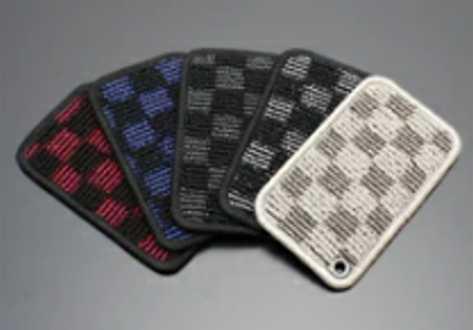 Super High Quality Floor Mat Beige and Brown Checkered Pattern MADE IN JAPAN Fit Land Cruiser Prado KZJ78W