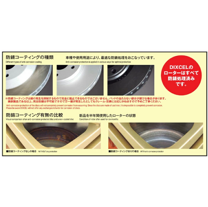 DIXCEL Brake Disc Rotor FP Type for Rear Fit Land Cruiser Prado KZJ78G KZJ78W