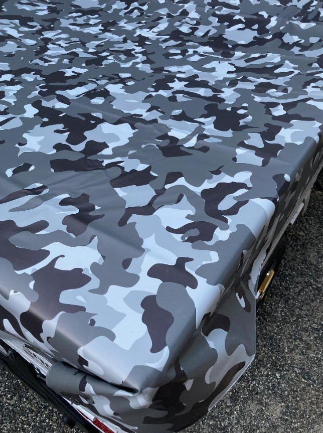Tonneau Cover Camouflage Gray for Daihatsu Hijet Honda Acty Kei Truck