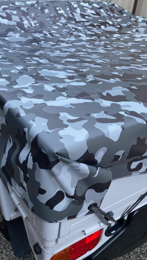 Tonneau Cover Camouflage Gray for Daihatsu Hijet Honda Acty Kei Truck