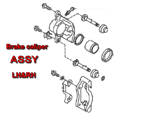 Brake Caliper LH & RH ASSY for Subaru Sambar TT1 TT2