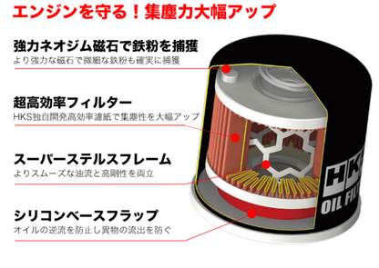 Oil filter fits HONDA ACTY HA3 HA4 HH3 HH4 HA5 HKS 52009-AK012