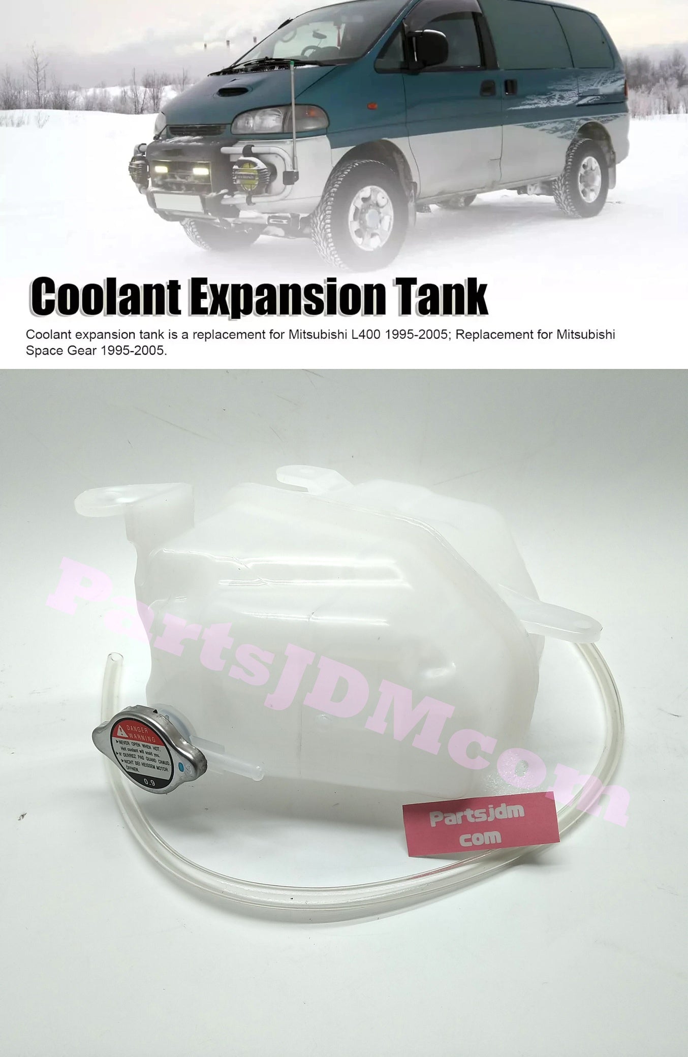 MITSUBISHI Delica JDM Space Gear 95-05 Engine Radiator L400 Radiator Expansion Tank