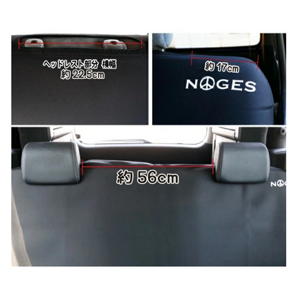 Waterproof Front ×2 & Rear Bench ×1 Seat Covers Brown / Black Paisley Pattern Fits Toyota Hiace 200 Series GL / Super GL Wide