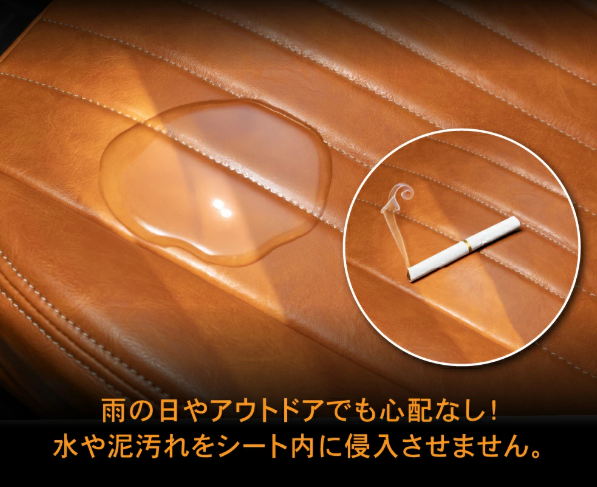 طقم أغطية مقاعد أمامية وخلفية مقاومة للماء ومثبطة للهب، لون جملي، يناسب سيارات سوزوكي جيميني / جيميني سييرا JB64 JB74