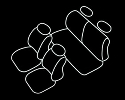 أغطية مقاعد أمامية وخلفية للصف الثاني، مقسمة بنسبة 5:5، مصنوعة من قماش الدنيم الأسود والجلد البني مع خياطة ذهبية، تناسب سيارات سوزوكي جيميني / جيميني سييرا JB64 JB74