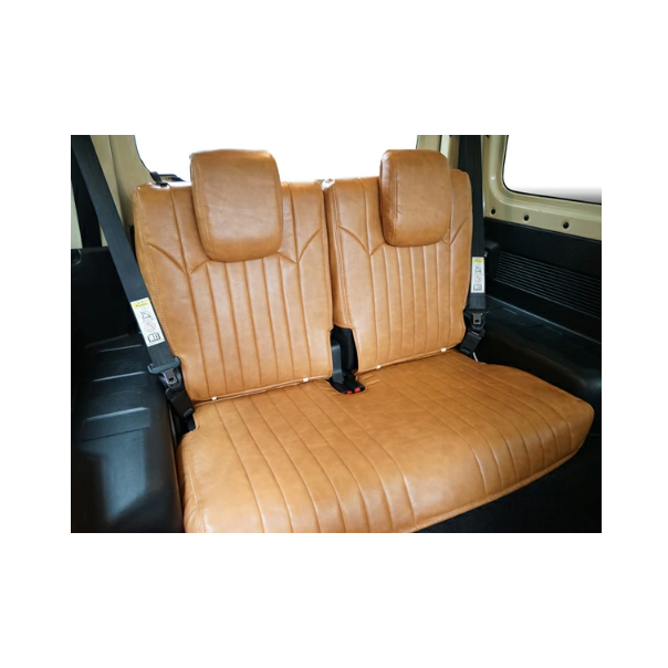 أغطية مقاعد جلدية بنية اللون بتصميم كلاسيكي، تناسب سيارات جيميني JB64W / جيميني سييرا JB74W
