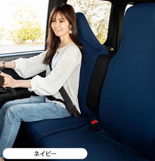 Stretchable Seat Cover 2-Piece Set 12 Colors Available Fits Honda Acty HA3 HA4